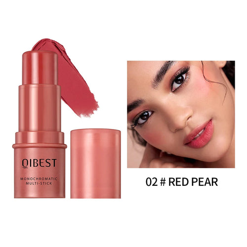 3-in-1 Cheek Blush Stick Lip Tinted Eyes Cheek Lips Brighten Cream - GLOW FIT ESSENTIALS