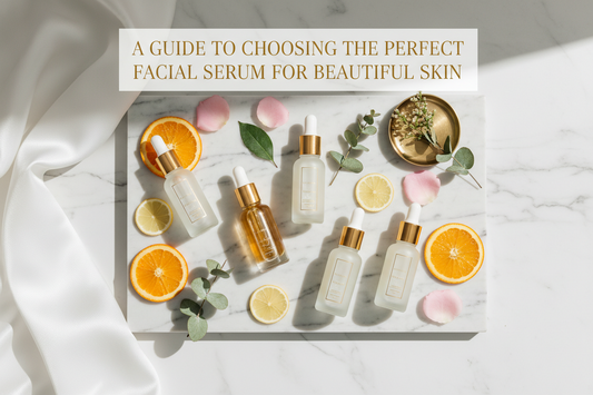 Skincare serums and dropper bottles for different skin types — Glow Fit Essentials facial serum guide
