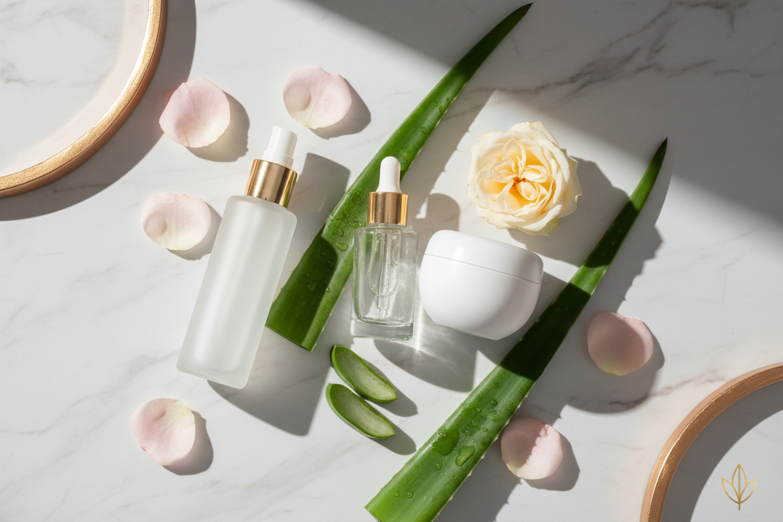 Woman with soft glowing hydrated skin applying moisturiser — Glow Fit Essentials skin hydration guide