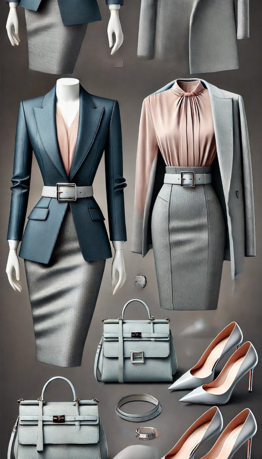 Women's Power Dressing Collection – Office Blazer Sets & Camel Statement Tops - GLOW FIT ESSENTIALS