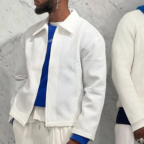 Men's Solid Color Fashion Tracksuit Top Casual Pants Two-piece Set - GLOW FIT ESSENTIALS