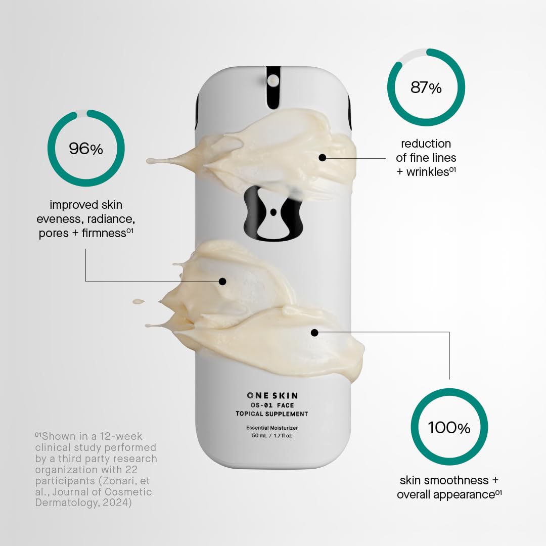 OneSkin OS-01 FACE Peptide Moisturizer – Skin Longevity Cream | Reverses Aging, Hydrates & Improves Firmness & Radiance
