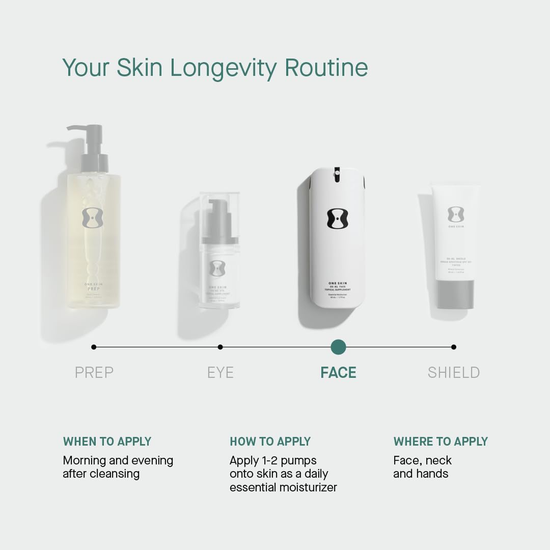 OneSkin OS-01 FACE Peptide Moisturizer – Skin Longevity Cream | Reverses Aging, Hydrates & Improves Firmness & Radiance