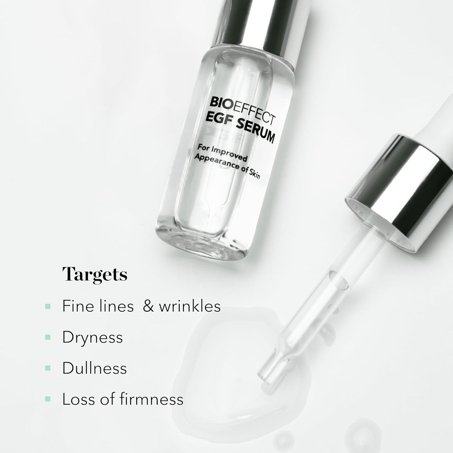 BIOEFFECT EGF Serum – Epidermal Growth Factor Face Serum | Hyaluronic Acid, Glycerin & Icelandic Water | Anti-Aging