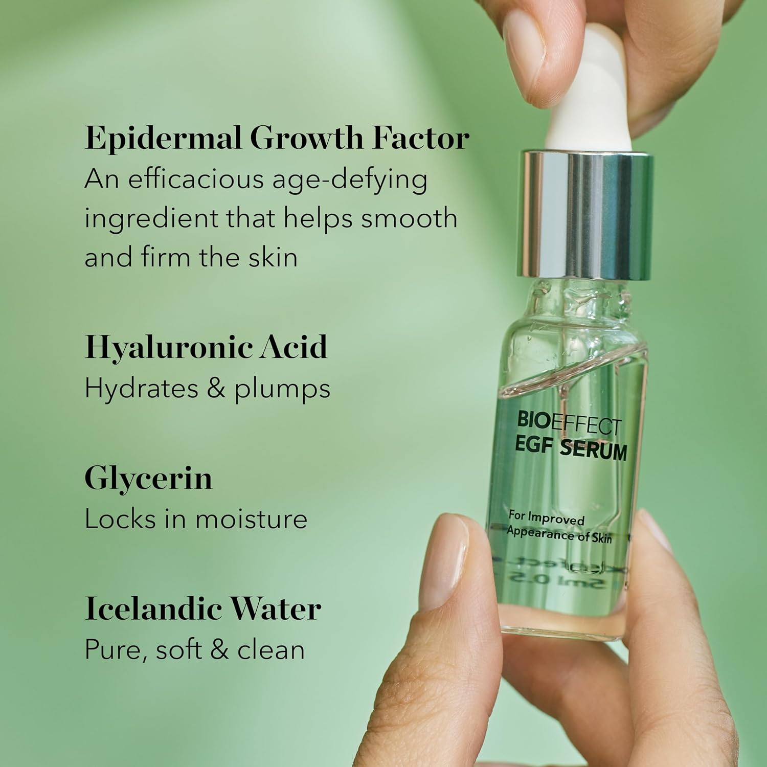 BIOEFFECT EGF Serum with Epidermal Growth Factor, Hyaluronic Acid, Glycerin & Icelandic Water – Anti-Aging Face Serum for Firmer, Smoother Skin | Glow Fit Essentials