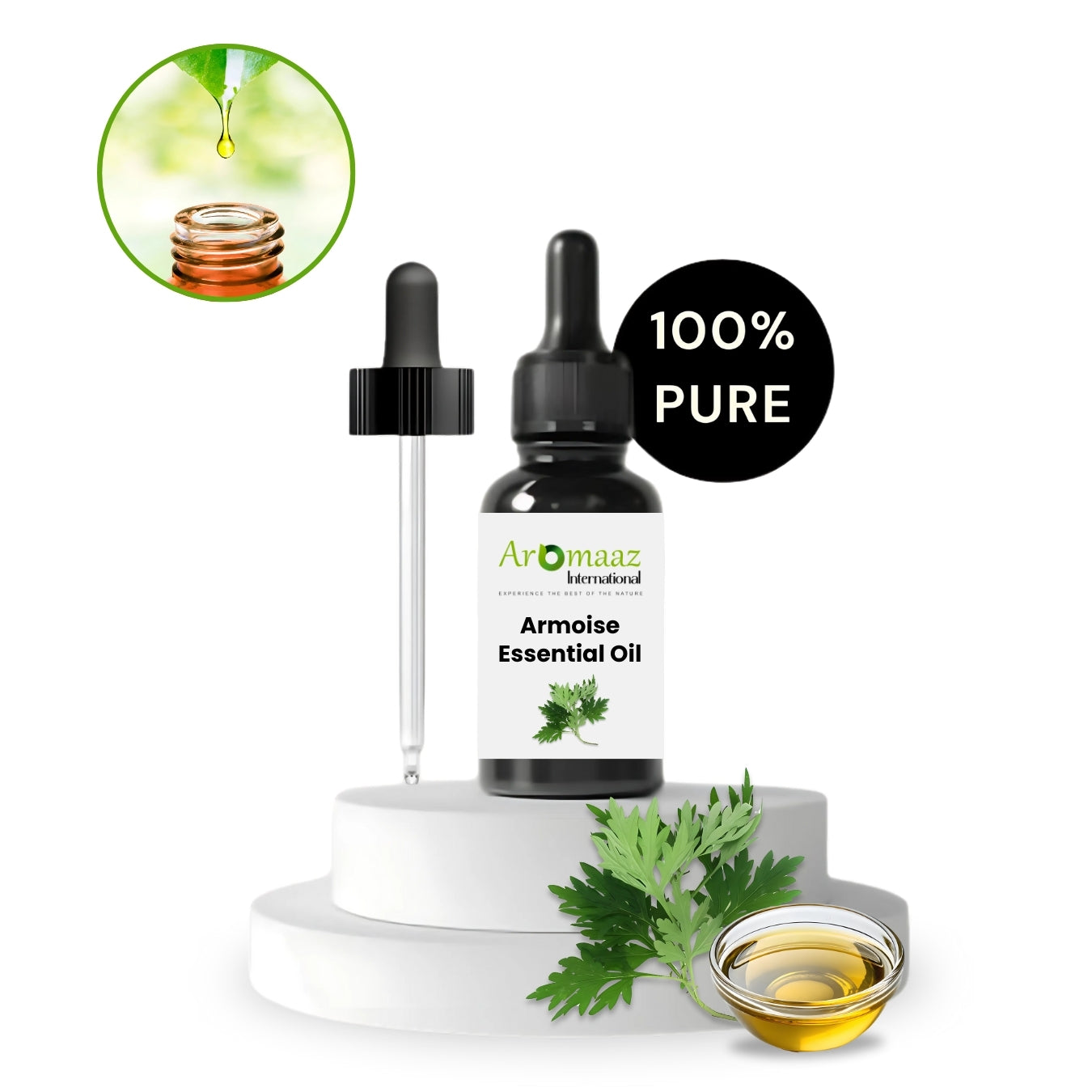 Pure Armoise & Tea Tree Essential Oil – Organic Moroccan Blend for Glowing, Clear Skin - GLOW FIT ESSENTIALS