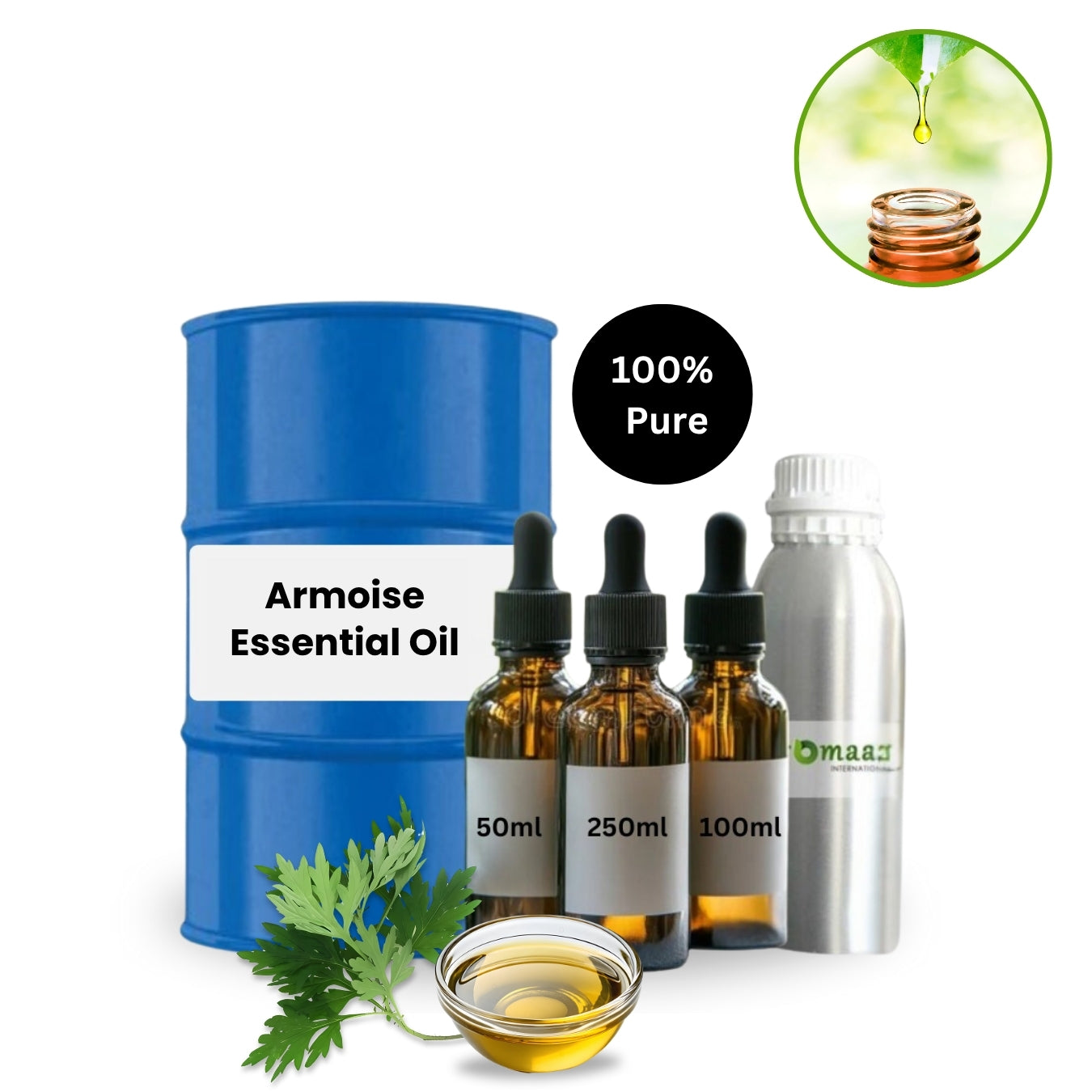 Pure Armoise & Tea Tree Essential Oil – Organic Moroccan Blend for Glowing, Clear Skin - GLOW FIT ESSENTIALS