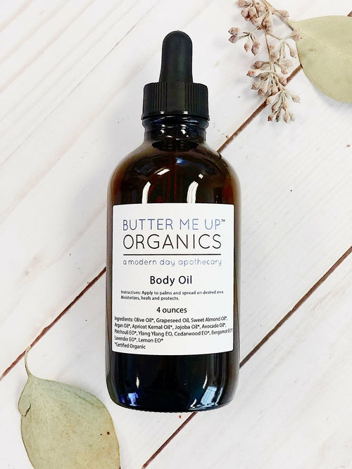 Organic Body Oil / Body Oil / Moisturizer / Organic Oils / Dry Skin - GLOW FIT ESSENTIALS