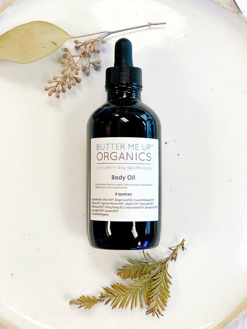 Organic Body Oil / Body Oil / Moisturizer / Organic Oils / Dry Skin - GLOW FIT ESSENTIALS