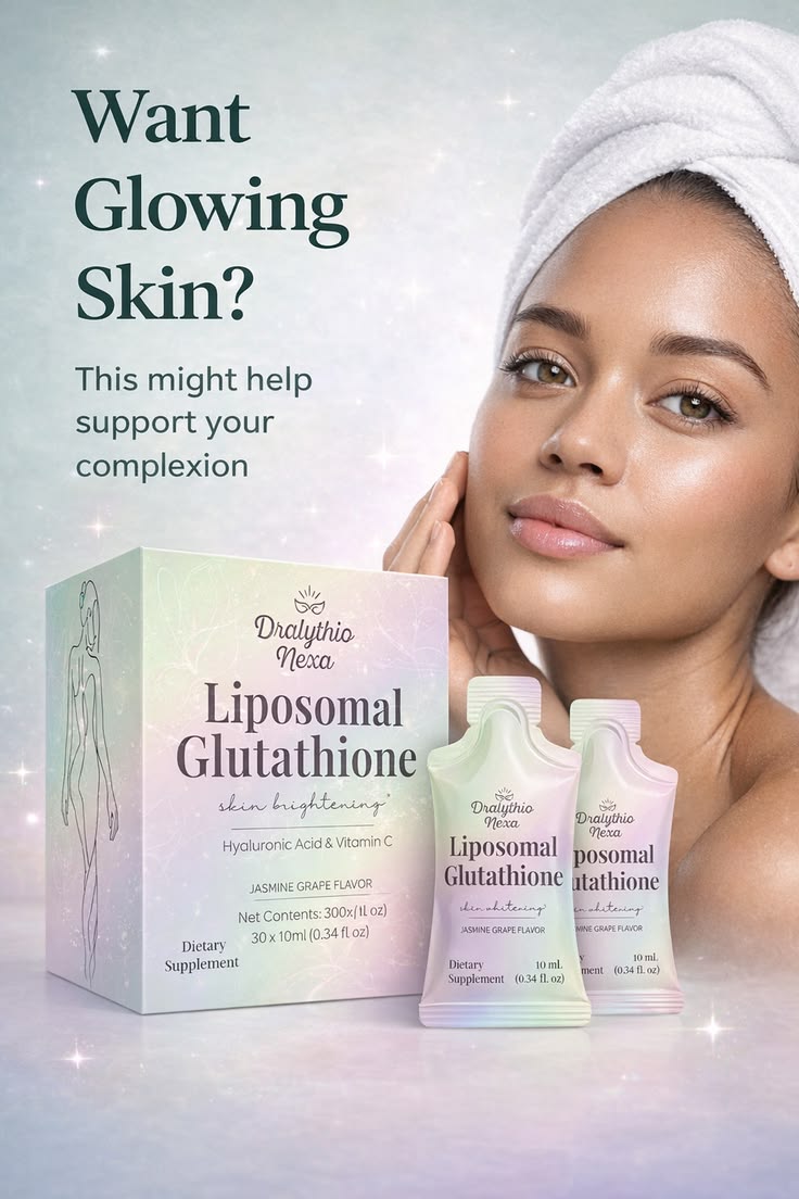 Liposomal Glutathione Skin Brightening Supplement – Hyaluronic Acid & Vitamin C | Jasmine Grape - GLOW FIT ESSENTIALS