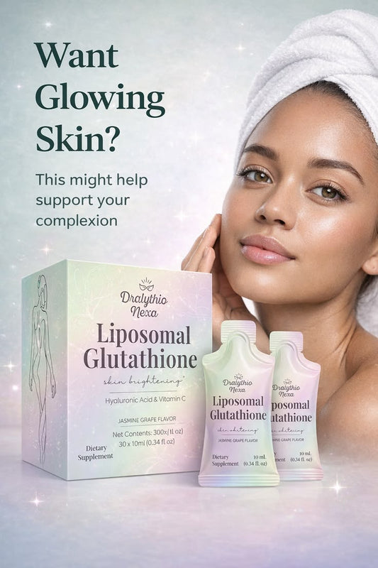 Liposomal Glutathione Skin Brightening Supplement – Hyaluronic Acid & Vitamin C | Jasmine Grape - GLOW FIT ESSENTIALS