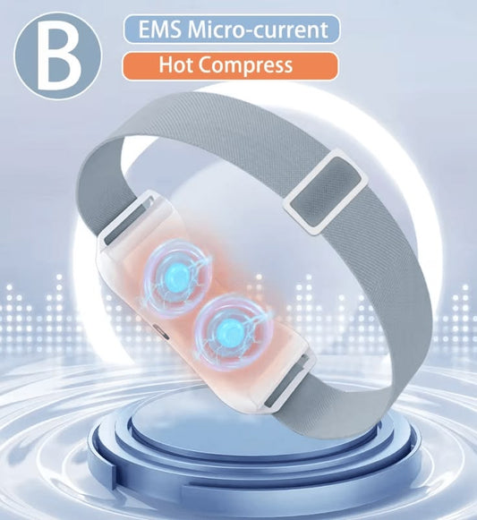 EMS Face Lifting Massager – Microcurrent V-Face Lift Device for Wrinkle Reduction & Double Chin Removal with Hot Compress - GLOW FIT ESSENTIALS