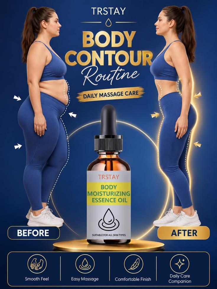 TRSTAY Body Moisturizing Essence Oil – Body Contour Routine | Daily Massage Care for All Skin Types - GLOW FIT ESSENTIALS