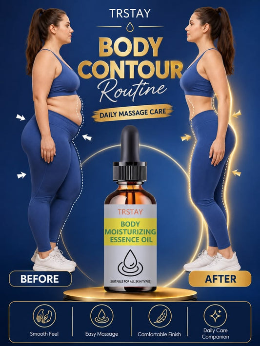 TRSTAY Body Moisturizing Essence Oil – Body Contour Routine | Daily Massage Care for All Skin Types - GLOW FIT ESSENTIALS