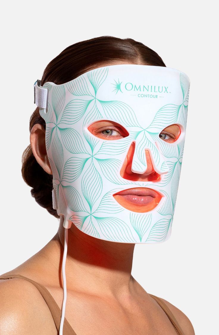 Contour Face LED Light Therapy Mask – Red, Blue & Near-Infrared Light for Acne, Fine Lines & Glow - GLOW FIT ESSENTIALS