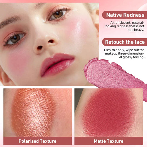 3-in-1 Cheek Blush Stick Lip Tinted Eyes Cheek Lips Brighten Cream - GLOW FIT ESSENTIALS