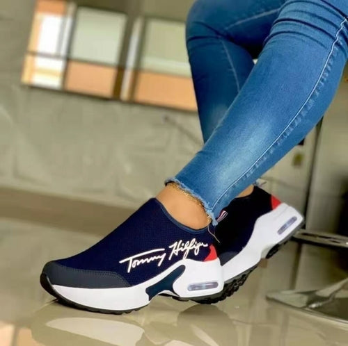 Casual Breathable Wedges Ladies Walking Sneakers Flat Women Shoes - GLOW FIT ESSENTIALS