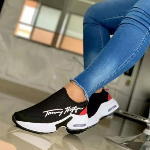 Casual Breathable Wedges Ladies Walking Sneakers Flat Women Shoes - GLOW FIT ESSENTIALS