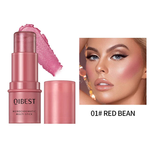 3-in-1 Cheek Blush Stick Lip Tinted Eyes Cheek Lips Brighten Cream - GLOW FIT ESSENTIALS