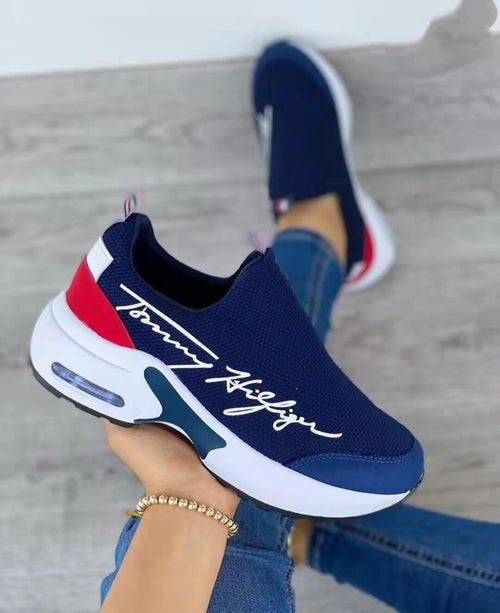 Casual Breathable Wedges Ladies Walking Sneakers Flat Women Shoes - GLOW FIT ESSENTIALS