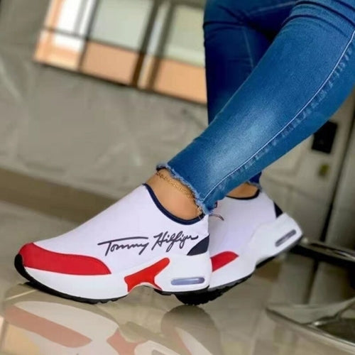 Casual Breathable Wedges Ladies Walking Sneakers Flat Women Shoes - GLOW FIT ESSENTIALS
