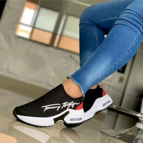 Casual Breathable Wedges Ladies Walking Sneakers Flat Women Shoes - GLOW FIT ESSENTIALS