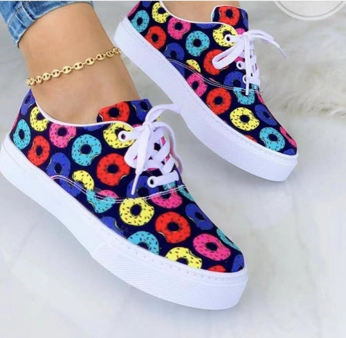 2022 Fashion Graffiti Women Sneakers Trainers Shoes - GLOW FIT ESSENTIALS