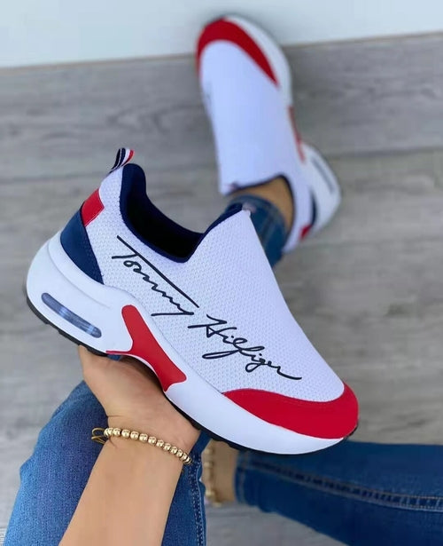 Casual Breathable Wedges Ladies Walking Sneakers Flat Women Shoes - GLOW FIT ESSENTIALS