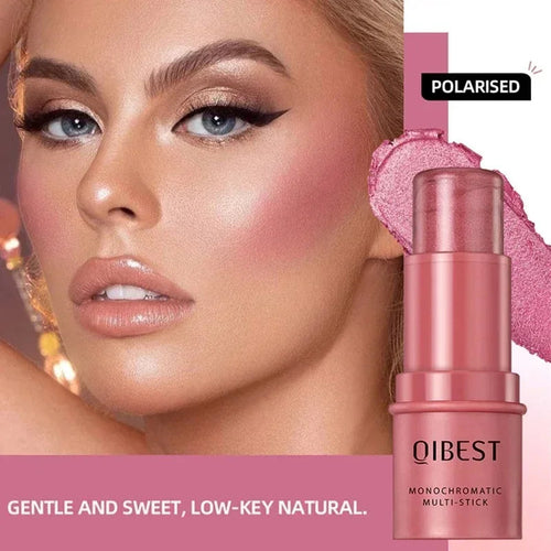 3-in-1 Cheek Blush Stick Lip Tinted Eyes Cheek Lips Brighten Cream - GLOW FIT ESSENTIALS