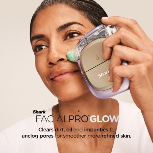 Shark FacialPro Glow Hydro-Powered At-Home Facial System – Lilac | Deep Cleanse, Exfoliate & Hydrate - GLOW FIT ESSENTIALS