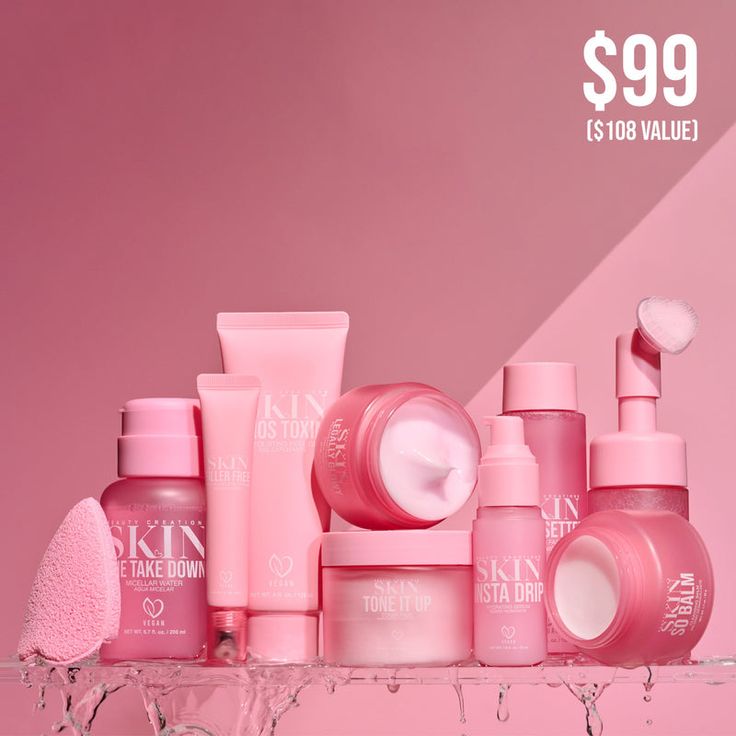 Juicy Creation SKIN Full Skincare Kit Bundle – 8-Piece Youthful & Glowy Routine ($108 Value) - GLOW FIT ESSENTIALS