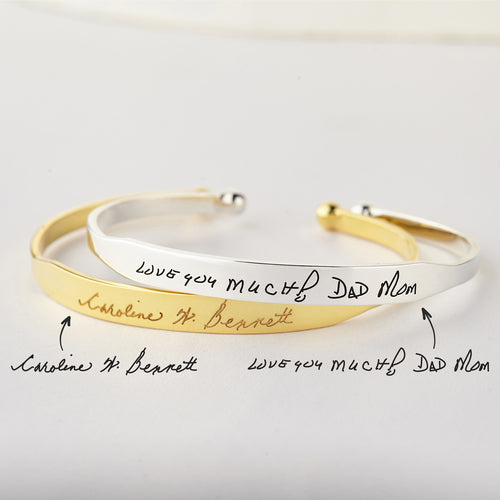 Handwritten Cuff Bracelet - GLOW FIT ESSENTIALS