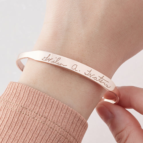 Handwritten Cuff Bracelet - GLOW FIT ESSENTIALS