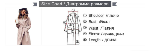 Women's Belted Wool Coat - Long Sleeve Parka with Turn-Down Collar and Slant Pockets | 4 Colours - GLOW FIT ESSENTIALS
