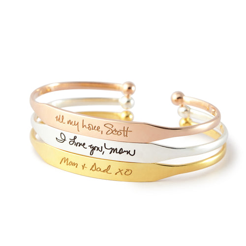 Handwritten Cuff Bracelet - GLOW FIT ESSENTIALS