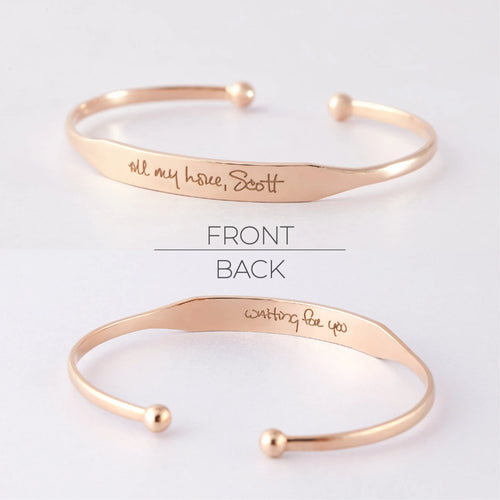 Handwritten Cuff Bracelet - GLOW FIT ESSENTIALS