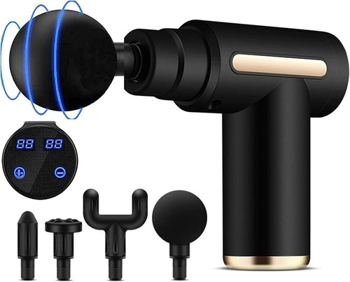 Muscle Massage Gun – Deep Tissue Percussion Massager for Pain Relief & Recovery - GLOW FIT ESSENTIALS