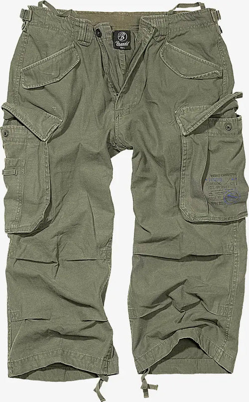Industry 3/4 Cargo Shorts – 100% Cotton Tactical Shorts in Olive, Black & Dark Olive - GLOW FIT ESSENTIALS