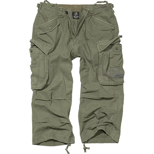 Industry 3/4 Cargo Shorts – 100% Cotton Tactical Shorts in Olive, Black & Dark Olive - GLOW FIT ESSENTIALS