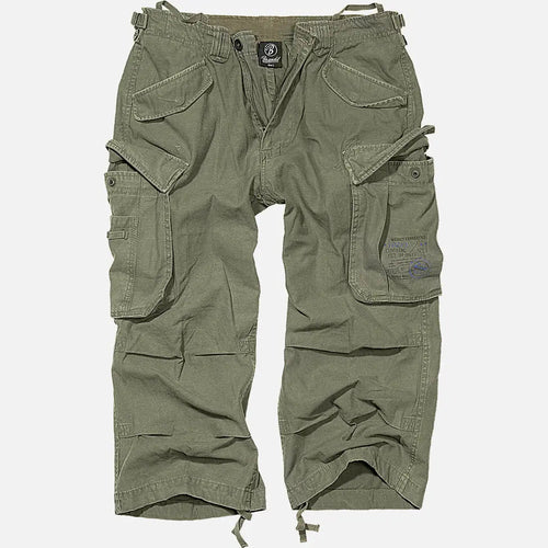Industry 3/4 Cargo Shorts – 100% Cotton Tactical Shorts in Olive, Black & Dark Olive - GLOW FIT ESSENTIALS