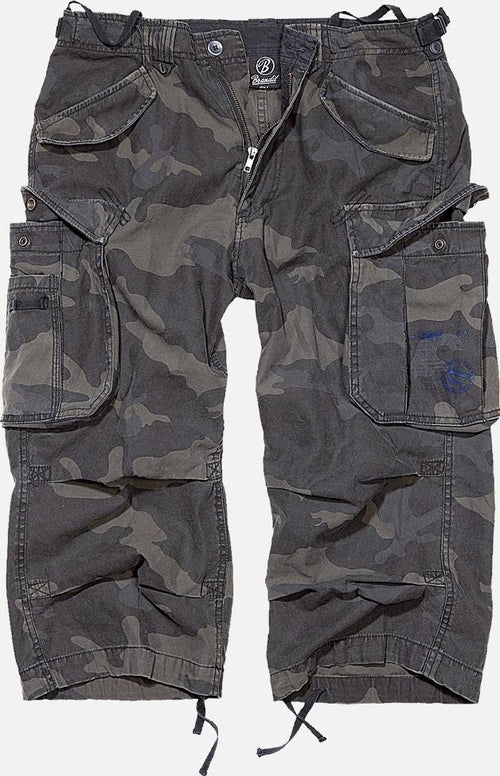 Industry 3/4 Cargo Shorts – 100% Cotton Tactical Shorts in Olive, Black & Dark Olive - GLOW FIT ESSENTIALS