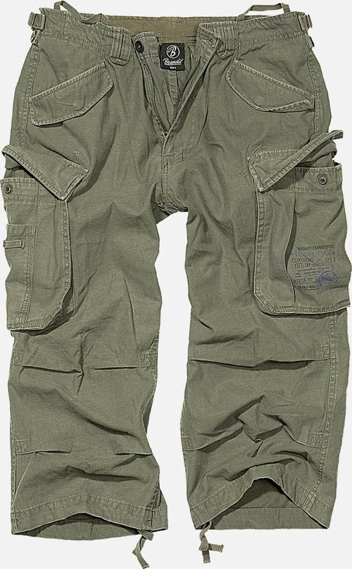 Industry 3/4 Cargo Shorts – 100% Cotton Tactical Shorts in Olive, Black & Dark Olive - GLOW FIT ESSENTIALS