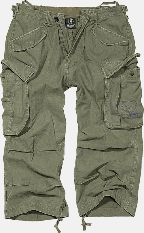 Industry 3/4 Cargo Shorts – 100% Cotton Tactical Shorts in Olive, Black & Dark Olive - GLOW FIT ESSENTIALS