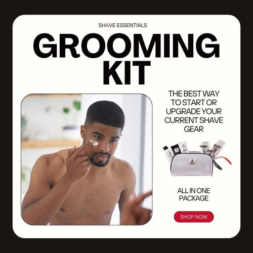 Complete Men's Grooming Kit – Shave Essentials Premium Set with Razor, Skincare & Travel Bag - GLOW FIT ESSENTIALS