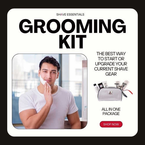 Complete Men's Grooming Kit – Shave Essentials Premium Set with Razor, Skincare & Travel Bag - GLOW FIT ESSENTIALS