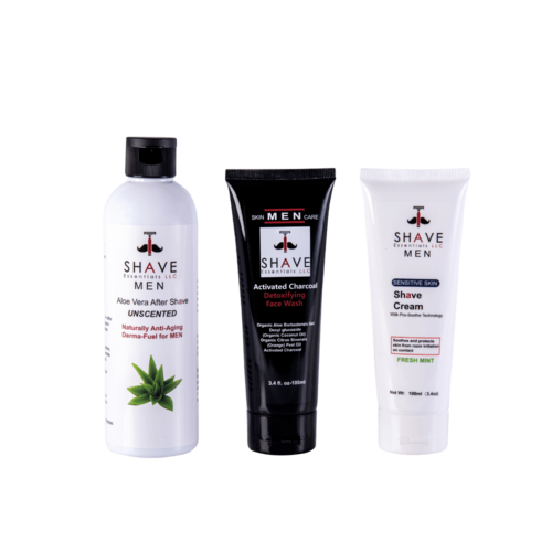 Complete Men's Grooming Kit – Shave Essentials Premium Set with Razor, Skincare & Travel Bag - GLOW FIT ESSENTIALS