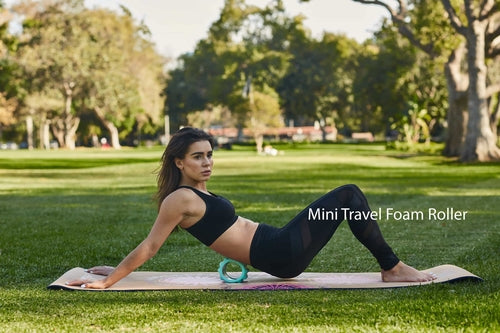 Muscle Recovery & Resistance Band Bundle – Foam Roller, Deep Tissue Stick & 3 Resistance Bands - GLOW FIT ESSENTIALS