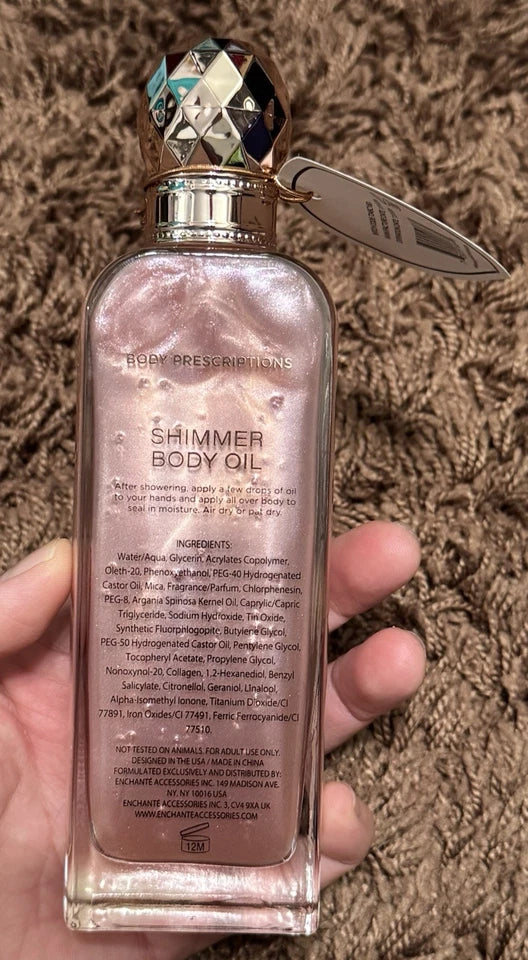 Glow On Girl Shimmer Body Oil 3.7oz – Vitamin E & Collagen Formula for Festival-Ready Luminous Skin - GLOW FIT ESSENTIALS